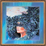 Bead embroidery kit Element of Water needlework kit Art canvas beadwork pattern Model