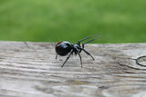 Art Glass black Widow Figurine, Blown Glass Spider, hand blown glasses Model
