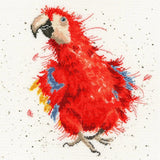 Bothy Threads counted cross stitch Kit "Parrot On Parade", 26x26cm, XHD26 Model
