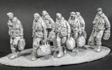 1/32 Resin Model Kit Bomber Crews 7 Figures & Accessories Unassambled Unpainted Model