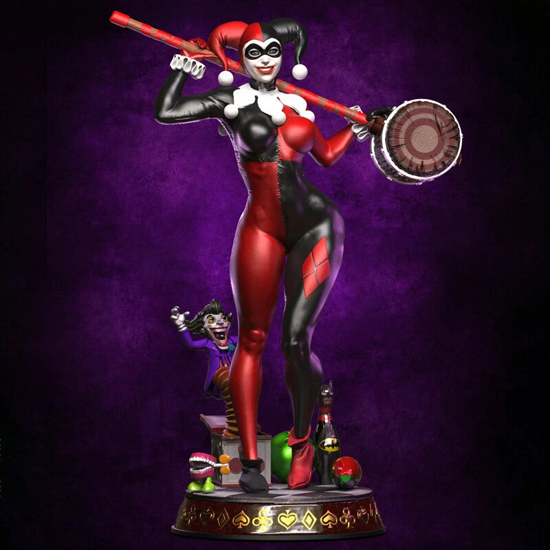 Harley Quinn 1/8 1/6 1/4 3D print figure Model Kit Unpainted Unassembled GK Model