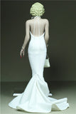 1/6 Female White Long Evening Dress Sexy Backless Model Toy No Figure No Props Model