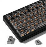 Black Clear Keyboard keycaps,Transparent keycaps 60 75 100 Percent,Crystal Je... Model