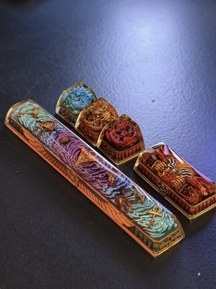 YU GI OH x DWARF FACTORY Artisan Keycap Official Licensed Handmade(full set x5) Model