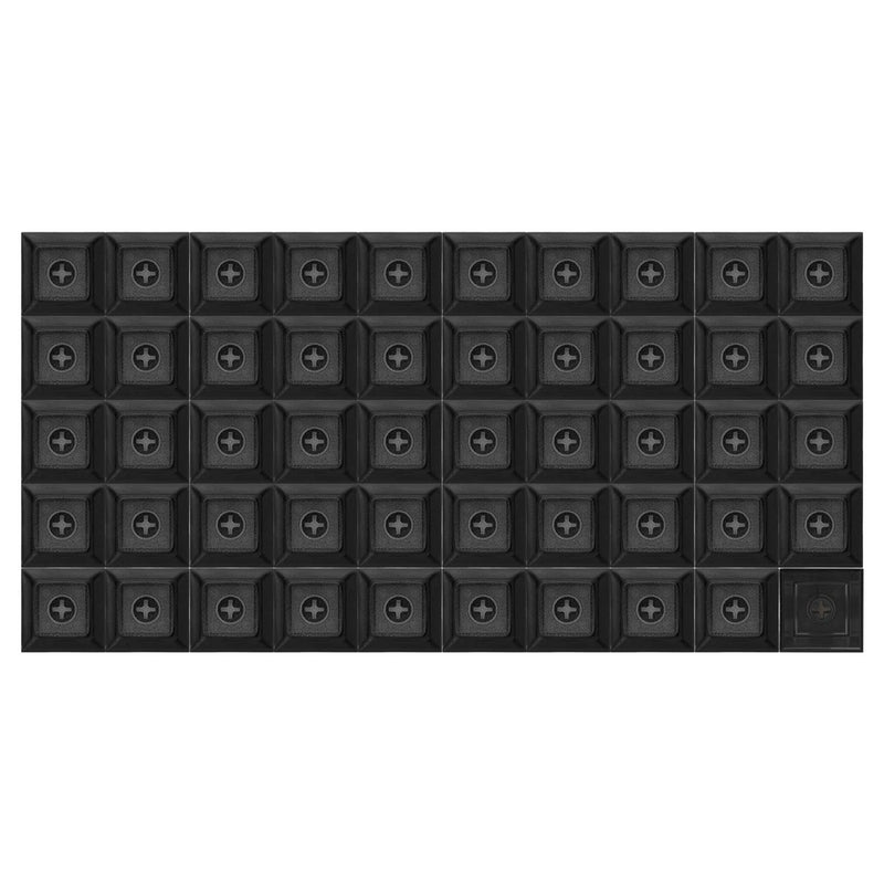 50 Pcs PBT Keycap Set DSA Mechanical Numeric Keypads, Translucent Black Model