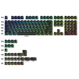 XVX PBT Keycaps 136-Key Set Cherry Profile Backlit for MX Switches ANSI Model