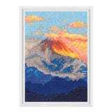 RTO counted cross stitch kit "A dream flowing down from the mountains", 9x13cm, Model