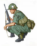 1/16 Scale Vietnam War US Army Resin Figure Kit Unassembled Unpainted Toys Model