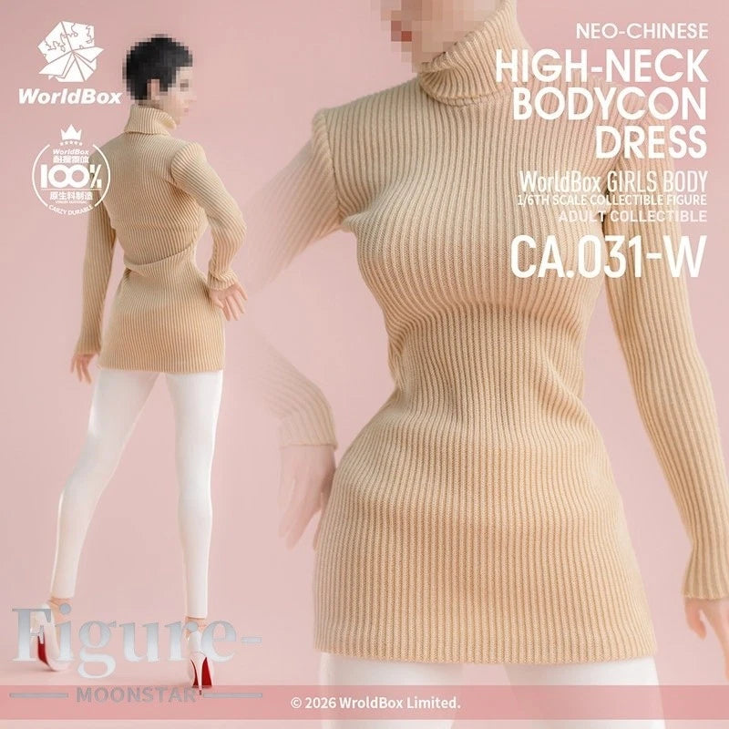 1:6 CA031W High Neck Bodycon Dress Pants Set  Model Fit 12" Female Action Figure Model