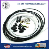 5 Metres Motorcycle Diy Throttle Cable Kit Nipples Ferrules Fit Pit Dirt Bike 1X Model