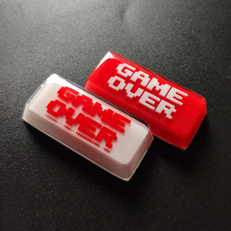 Game Over Enter 2.25U Keycap OEM Handmade Resin Key Cap For Cherry MX Keypad New Model