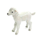 Northern Rose White Lamb - Home Decor Animal - Miniature Porcelain Figurine Model