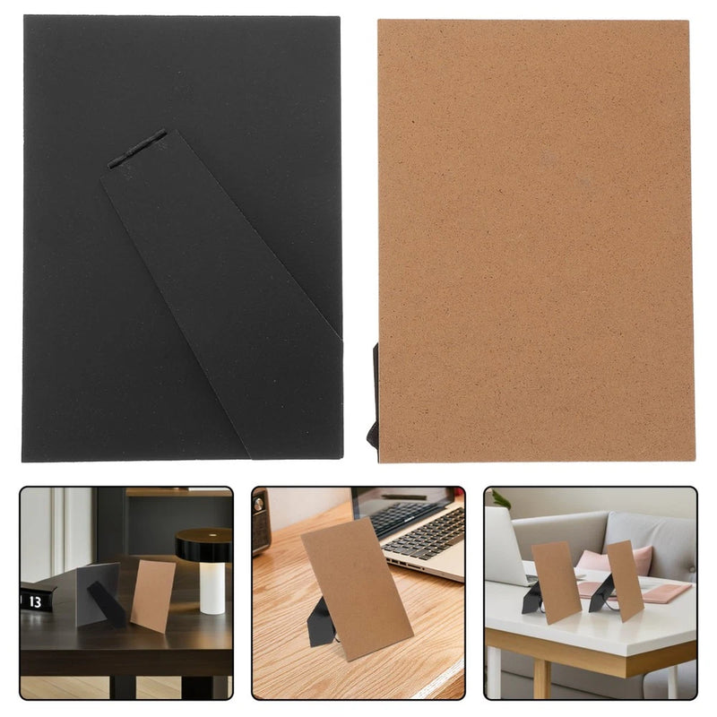 Reusable Black Photo Frame Backing Board with Easel Stand for Home Decor Model