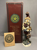 Boyds Bears Folkstone Figurine Robin the Snowbird Lover Snowman #2816 7E/2409 Model