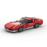 MOC Car Chevrolet Corvette C4 Building Block Model Kit Toy Gift 284 Pcs Model