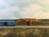 Country Historic TRAIN STATION - Z Scale 1:220 No Assembly Required! Made in USA Model