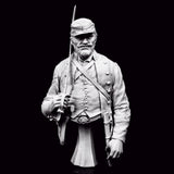 1/9 resin figure bust model kit 1864 Federal Officer Unassembled Unpainted Model