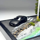 Howie Model 1/64 Scale BMW M2 G87 Matte black Diecast Model Car Toy 7CM long Model
