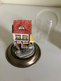Miniature Hummel Figurine & Display Building-The Waiter Model