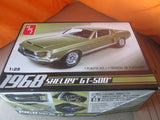 AMT 634M/12 1968 Shelby GT-500 Model Kit 1:25 Unbuilt & Complete in Box Model