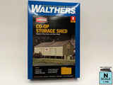 Walthers Cornerstone 933-3230 N Co-Op Storage Shed on Pilings (Kit) Model