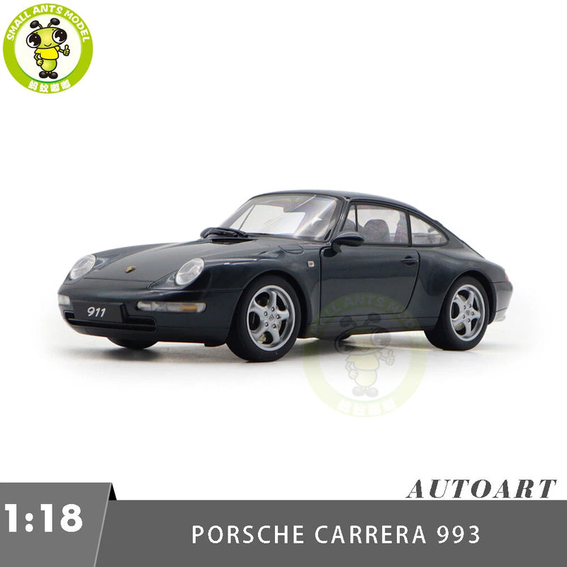 1/18 AUTOart 78134 Porsche 911 993 Carrera Green Metallic Diecast Model Car Model