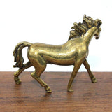 Brass Horse Figurine Statue House Office Table Decoration Animal Figurines US Model