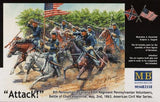 US Civil War : 8th Pennsylvania Cavalry Regiment "Attack" 1/35 MasterBox 3550 Model