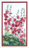Cross Stitch "Flowers Near The House". Embroidery Kit Unprinted ??anvas Crystal Model