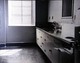 Vintage Art Board Photograph Mid Century Kitchen Space with Bright Light Model