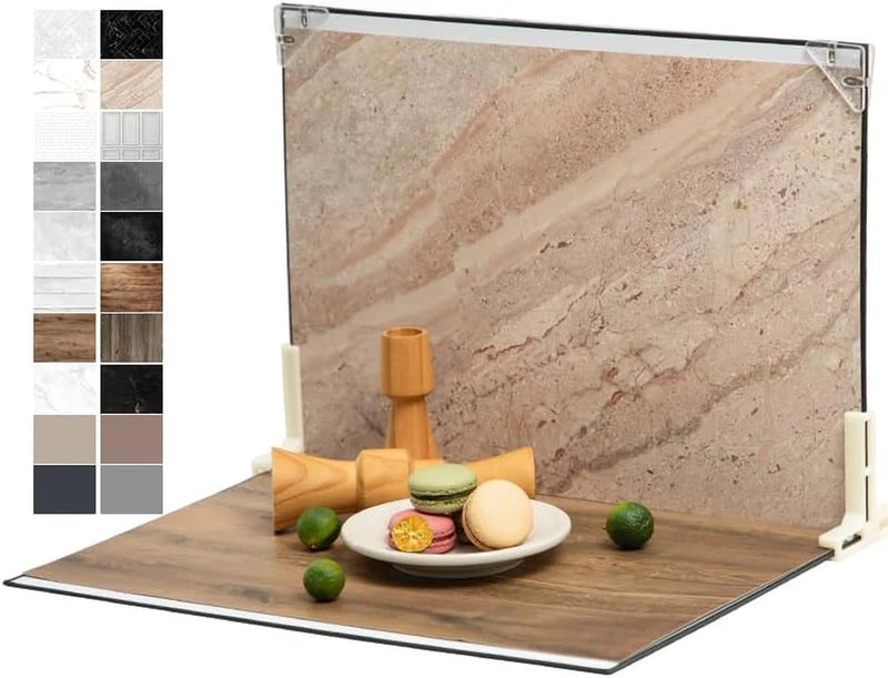 Photo Backdrop Board for Product Photography, 10 Pcs 20 Patterns Small Tabletop Model