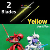 For Bandai 1/100 MG RE Gundam Weapon Led Saber Lightsaber Sword Blade Yellow Model