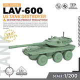 MRY-SFW SS200981 1/200 Military Model Kit US LAV-600 Tank Destroyer Model