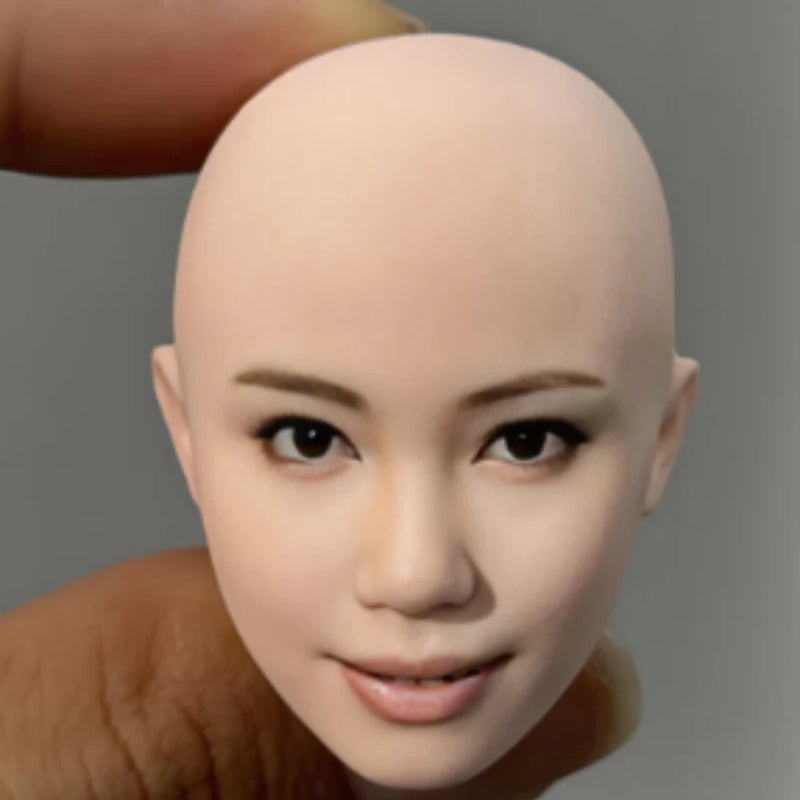 1/6 Beauty Girl 3D Girl Head Sculpture Asia StarFor 12" TBl PH Figure Model Toy Model