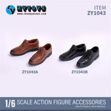 ZY1043 1/6 Business Leather Shoes  Model Fit 12'' Action Figure Model