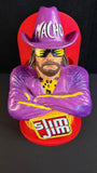 Slim Jim Collector Series Macho Man 2020 Store Display Figurine Red Purple Model