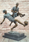 Hand Made Milo Soccer Player Bronze Sculpture Hot Cast Sport Trophy Figurine Model