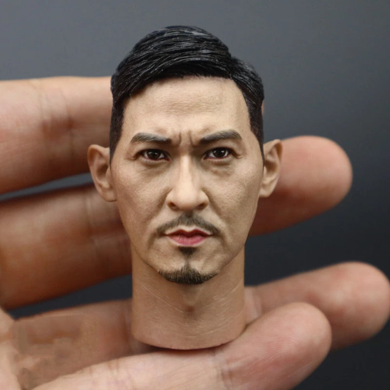 1/6 Nick Cheung Asia Movie Actor Head Carved Model Fit 12'' Worldbox Action Figu Model