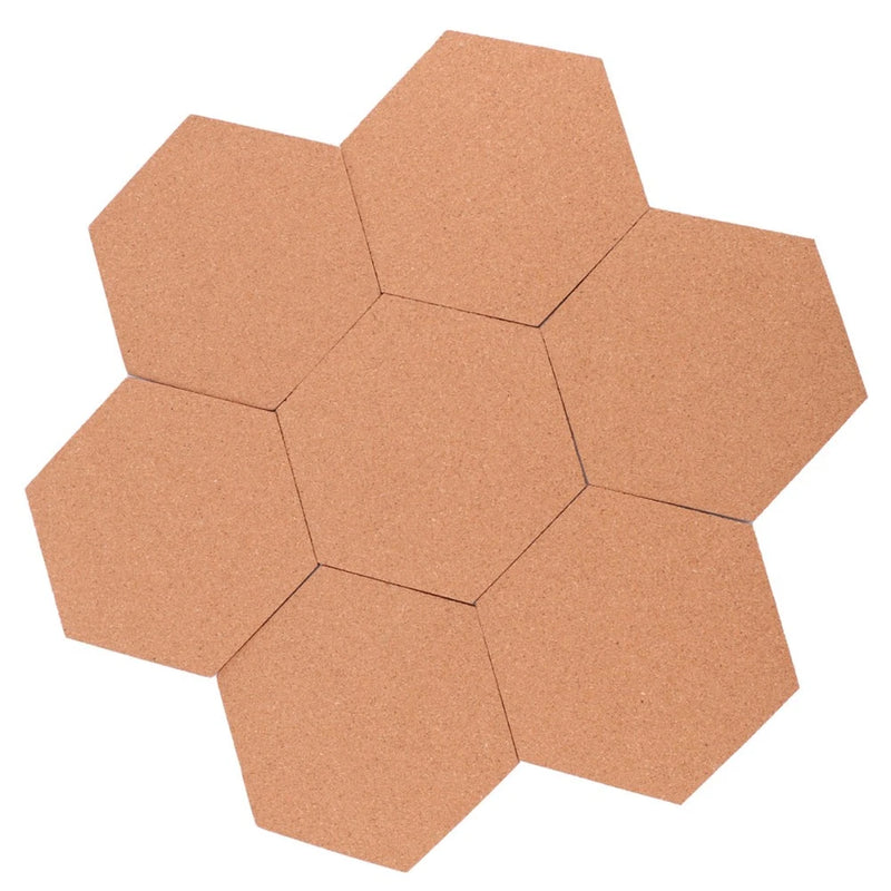 8Pcs Brown Bamboo Photo Wall Bulletin Boards Reusable Notice Boards for Home Model