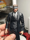 1:12 Solid Snake Men Head Sculpt for 6'' ml Male Figure Body Model