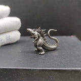 Black Brass Bronze Hand-Carved Dinosaur Godzilla Statue Figurine Ornaments HUI00 Model