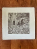 Group Of Women In The Woods Outdoors Fashion Antique Photo On Board 5 x 5 Model