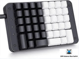 Koolertron 44 Keys Programmable Mechanical Keyboard with OEM Gateron Blue Switch Model