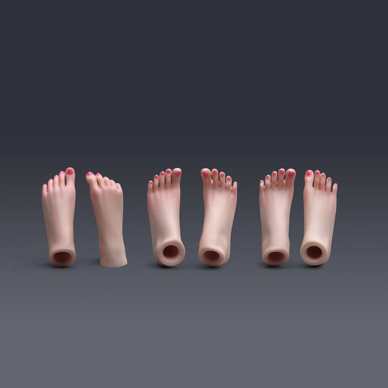 3 Pairs 1/6 FT001 Pale Skin Foot Model For 12" Female PH TBL JO YM Figure Body Model