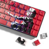 Japanese Anime Keycaps Red Cherry Profile 129 Keys Shine Through PBT Model