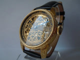 Skeleton Wrist Watch Vintage 1910 Mechanical Omega Swiss Movement ! Model