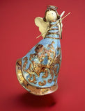 Angel Ceramic Figurine With Brass? Halo Home Display Decoration Model