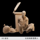 1:35 1:43 1:64 Street Drunkards Garbage Miniature Figure Model For Cars Vehicles Model