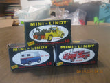 THREE LINDBERG MINI-LINDY VINTAGE PLASTIC MINIATURE MODEL KITS -UNBUILT Model