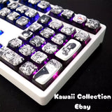 Anime Characters Ahegao Keycaps OEM PBT Backlit Keys For Cherry MX Keyboard Model